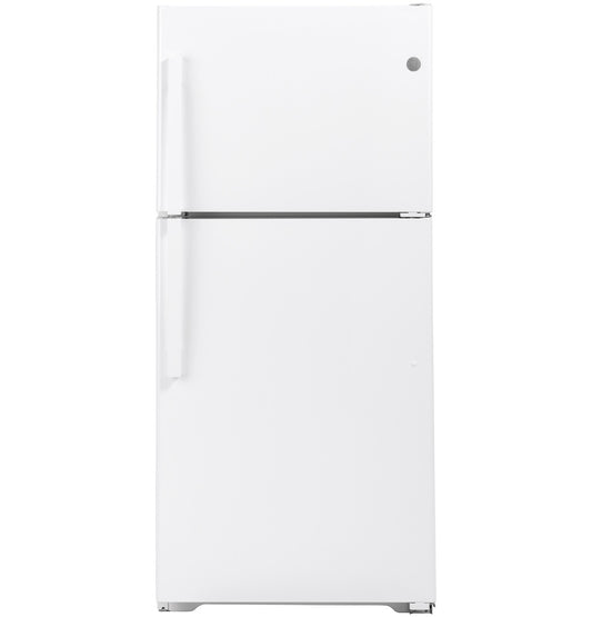 GE GTS22KGNRWW 33-inch Top-Freezer Refrigerator - White