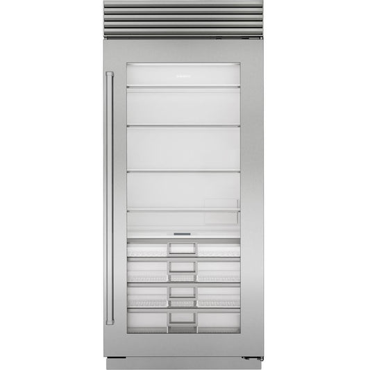 CL3650RG/S Classic 36” All Refrigerator – Stainless Steel with Glass Door