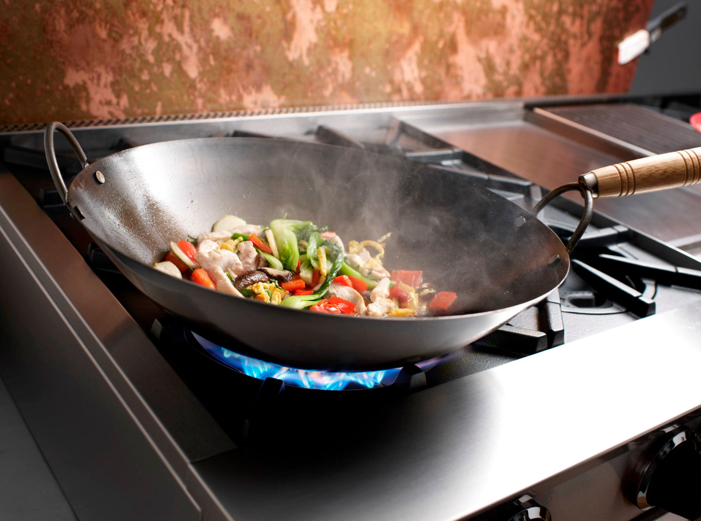 BlueStar RNB364CBV2 36" Nova Series Open Burner Gas Range with 12" Charbroiler