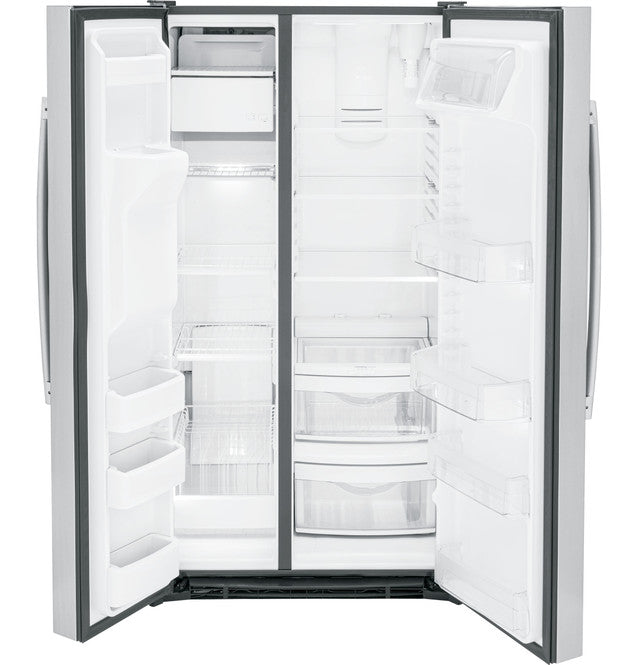 GE GSE25GYPFS 25.3 Cu. Ft. Side-By-Side ENERGY STAR® Refrigerator – Fingerprint-Resistant Stainless Steel