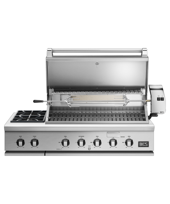 DCS BH1-48RS 48-inch Built-In Gas Grill with Rotisserie and Side Burner