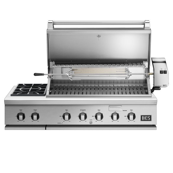 DCS BH1-48RS 48-inch Built-In Gas Grill with Rotisserie and Side Burner