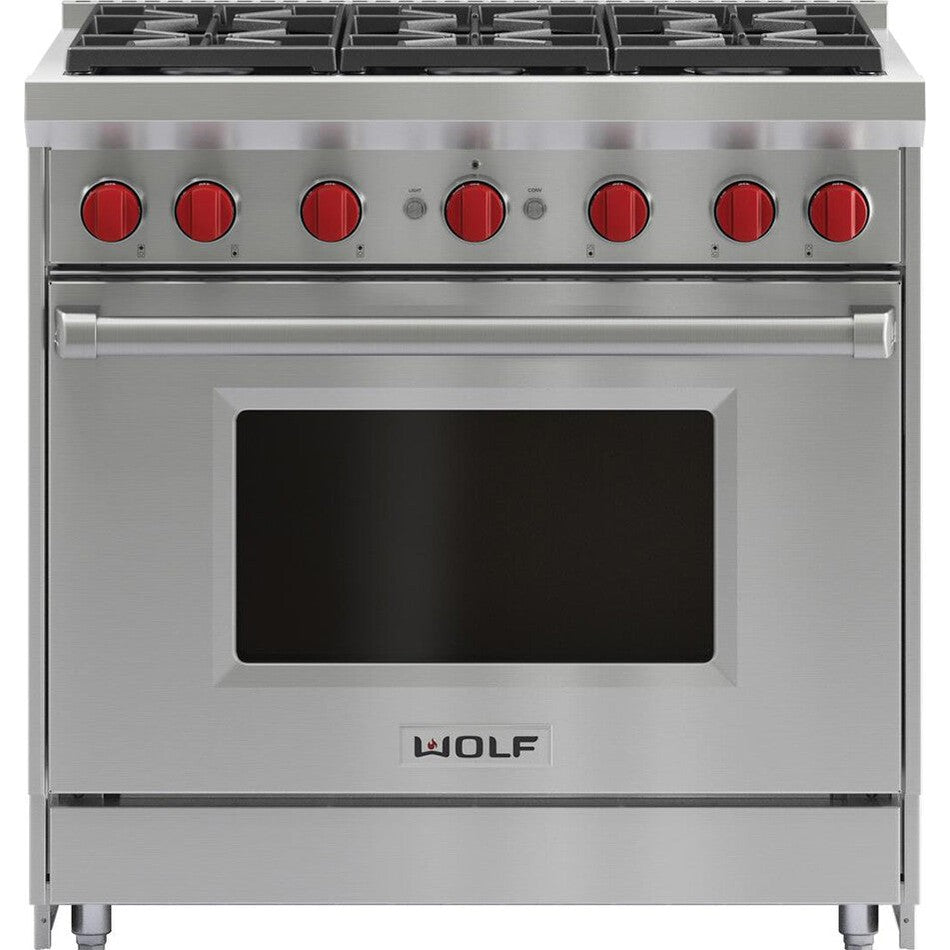 Wolf GR366 36"Gas Range with 6 Burners