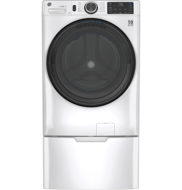GE GFP1528SNWW Laundry Pedestal with Storage Drawer – White