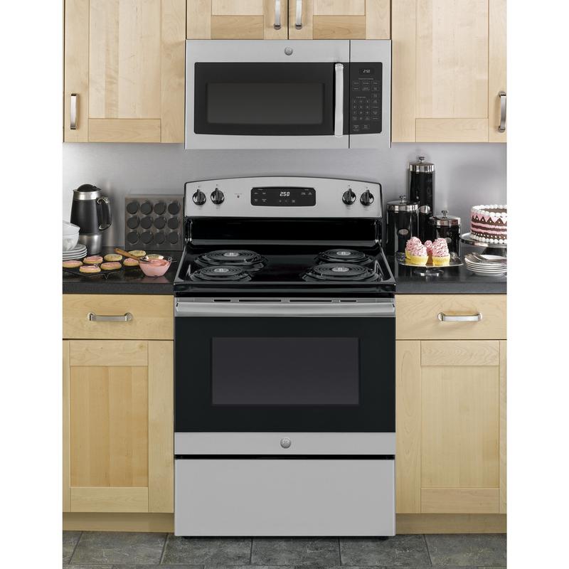 GE® 1.6 Cu. Ft. Over-the-Range Microwave Oven JVM3160RFSS