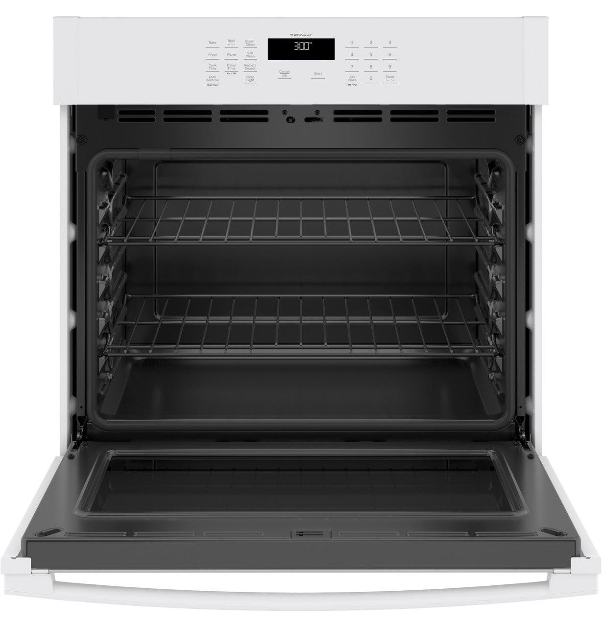 GE® 30" Smart Built-In Self-Clean Single Wall Oven - White