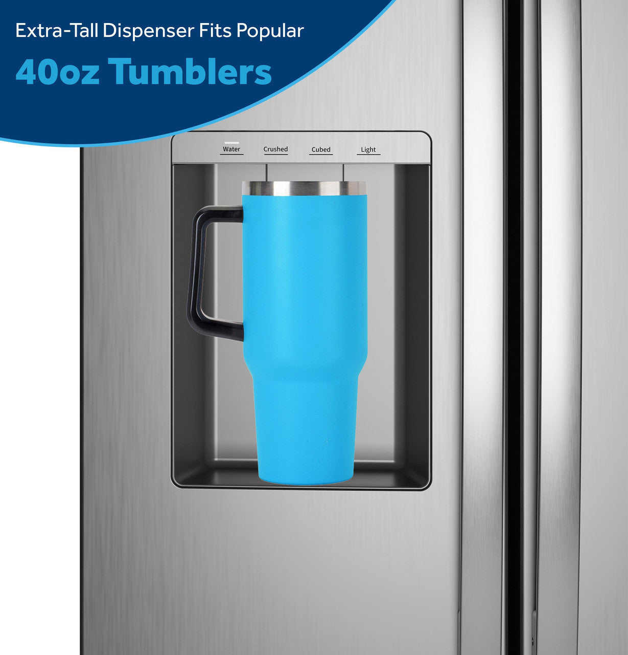 GE GZE24NYYFS 36" ENERGY STAR® Counter-Depth Side-by-Side Refrigerator – 23.6 Cu. Ft. – Fingerprint Resistant Stainless Steel
