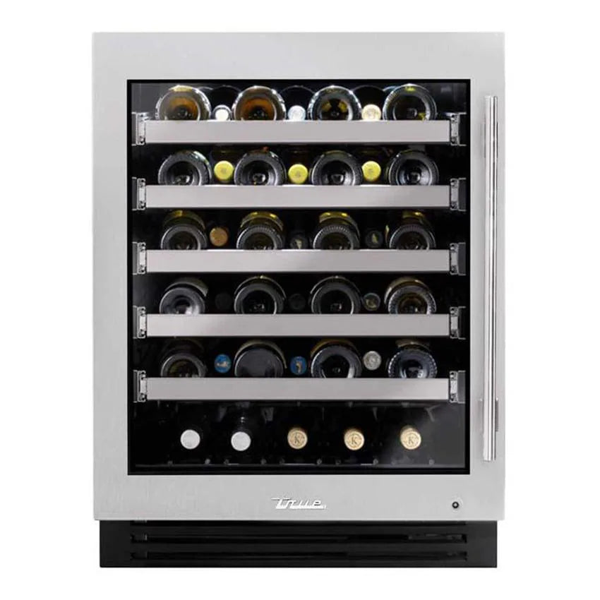 True TUWADA-24-RG-A~S 24" ADA Undercounter Wine Cabinet – Stainless Steel Glass