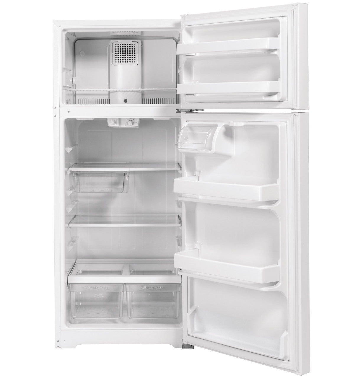 GE GTE17GTNRWW 28" ENERGY STAR® Top-Freezer Refrigerator – 16.6 Cu. Ft. – White
