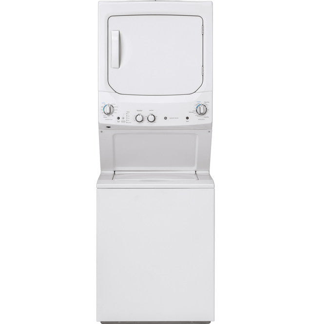 GE® Unitized Spacemaker® 27" Electric laundry center – White