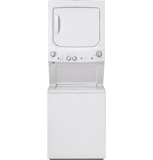 GE® Unitized Spacemaker®  27" Electric laundry center – White