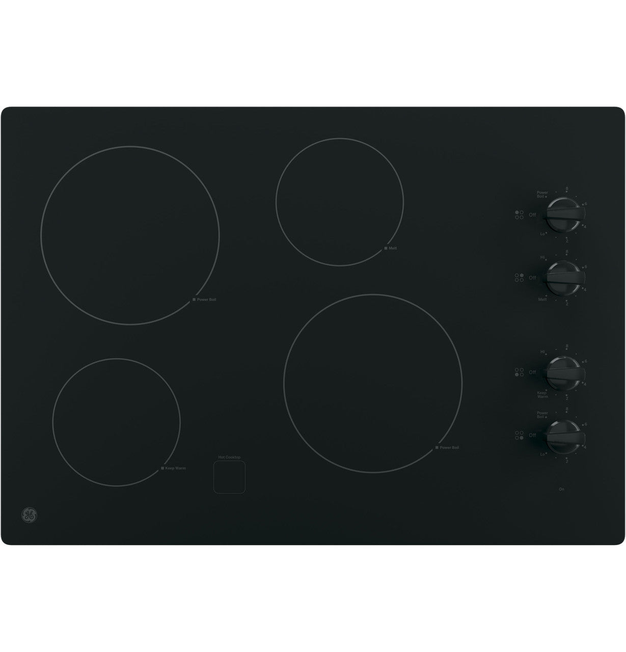 GE JP3030DJBB 30” Built-In Radiant Electric Cooktop – Black