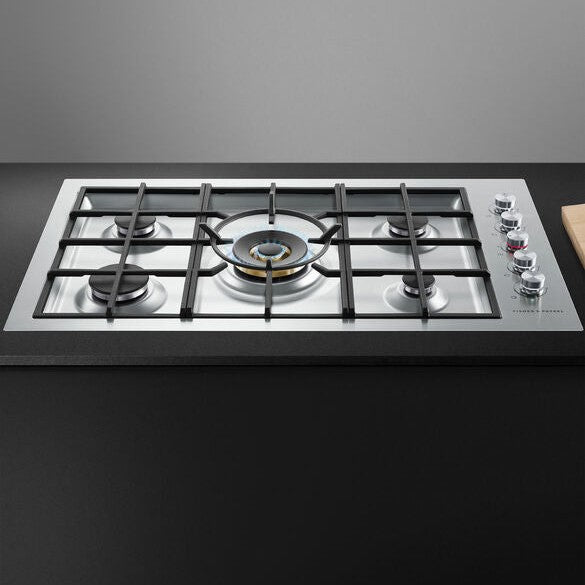 Fisher & Paykel CG365DNGRX2N 36″ Gas on Steel Cooktop