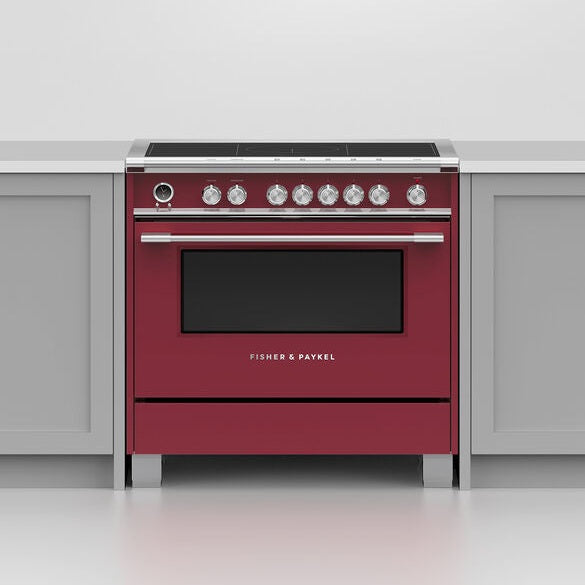 Fisher & Paykel OR36SCI6R1 36" Series 9 Classic Induction Range – Red