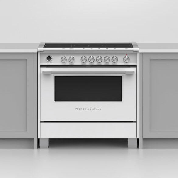 Fisher & Paykel OR36SCI6W1 36" Series 9 Classic Induction Range – White