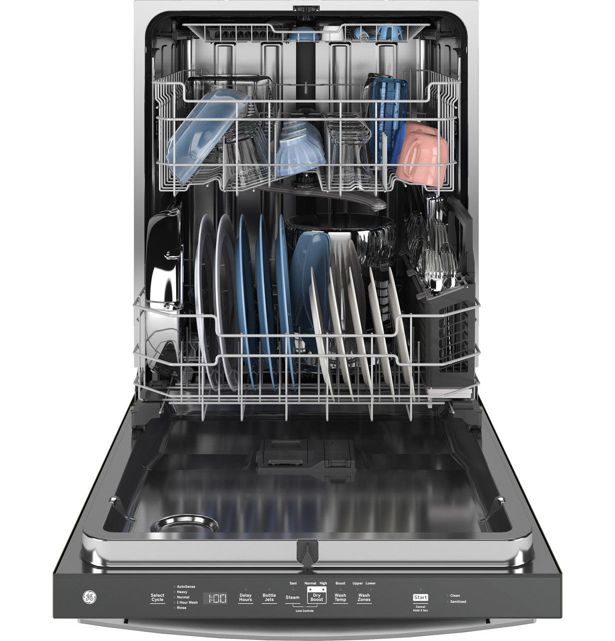 GE ENERGY STAR GDT670SYVFS Top Control with Stainless Steel Interior Dishwasher with Sanitize Cycle
