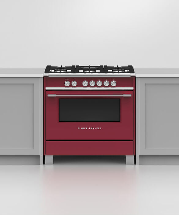 Fisher & Paykel OR36SCG4R1 36" Series 7 Classic Gas Range – Red
