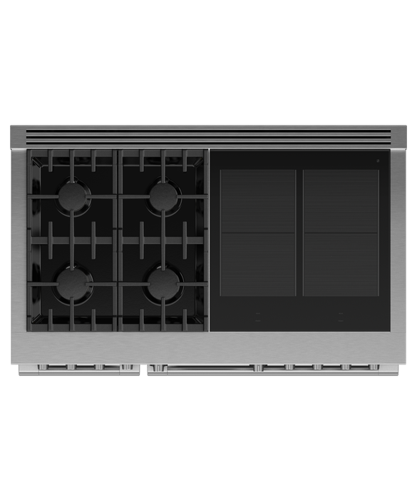 Fisher & Paykel RHV3-484-N 48" Professional Dual Fuel Hybrid Range – Stainless Steel