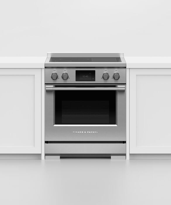 Fisher & Paykel RIV3-304 30" Professional Induction Range, SmartZone, Self-Cleaning – Stainless Steel