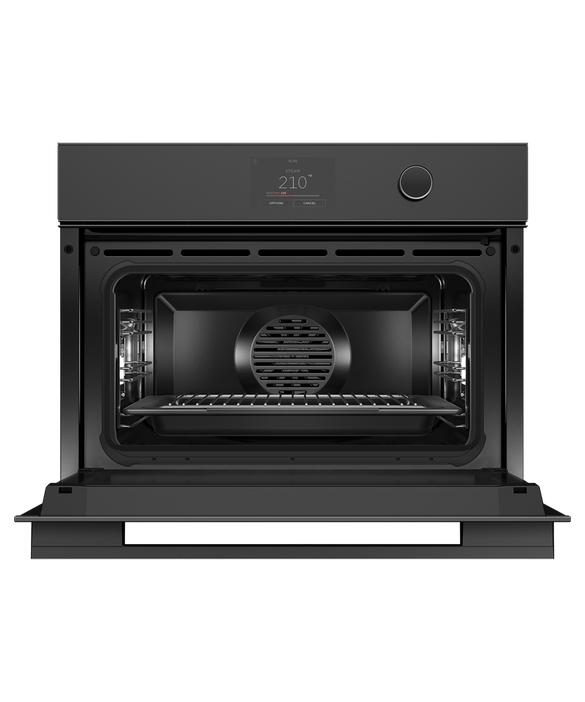 Fisher & Paykel OS24NMTDB1 24" Compact Combination Steam Oven - Black Glass