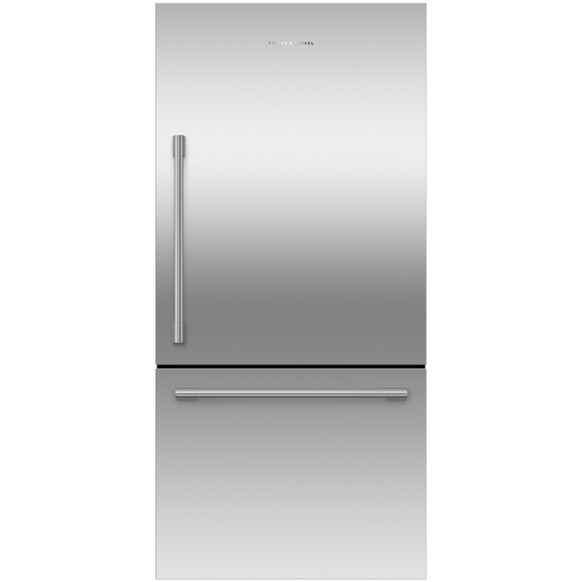 Fisher & Paykel RF170WRHJX1 32" Series 7 17.1 cu ft Bottom Freezer Refrigerator with Icemaker only with Professional Handle