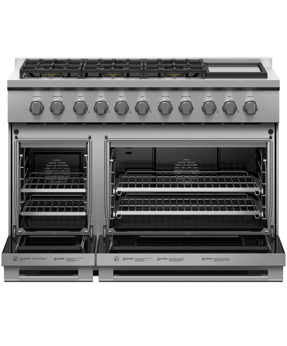 Fisher & Paykel RGV3-486GD-N 48" Professional Gas Range with Griddle β Stainless Steel