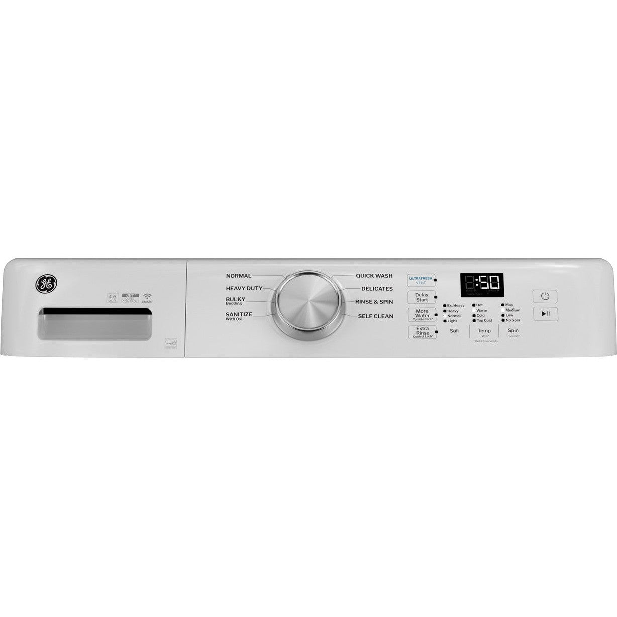 GE GFW350SSYWW 4.6 cu. ft. Front Load Washer with steam
