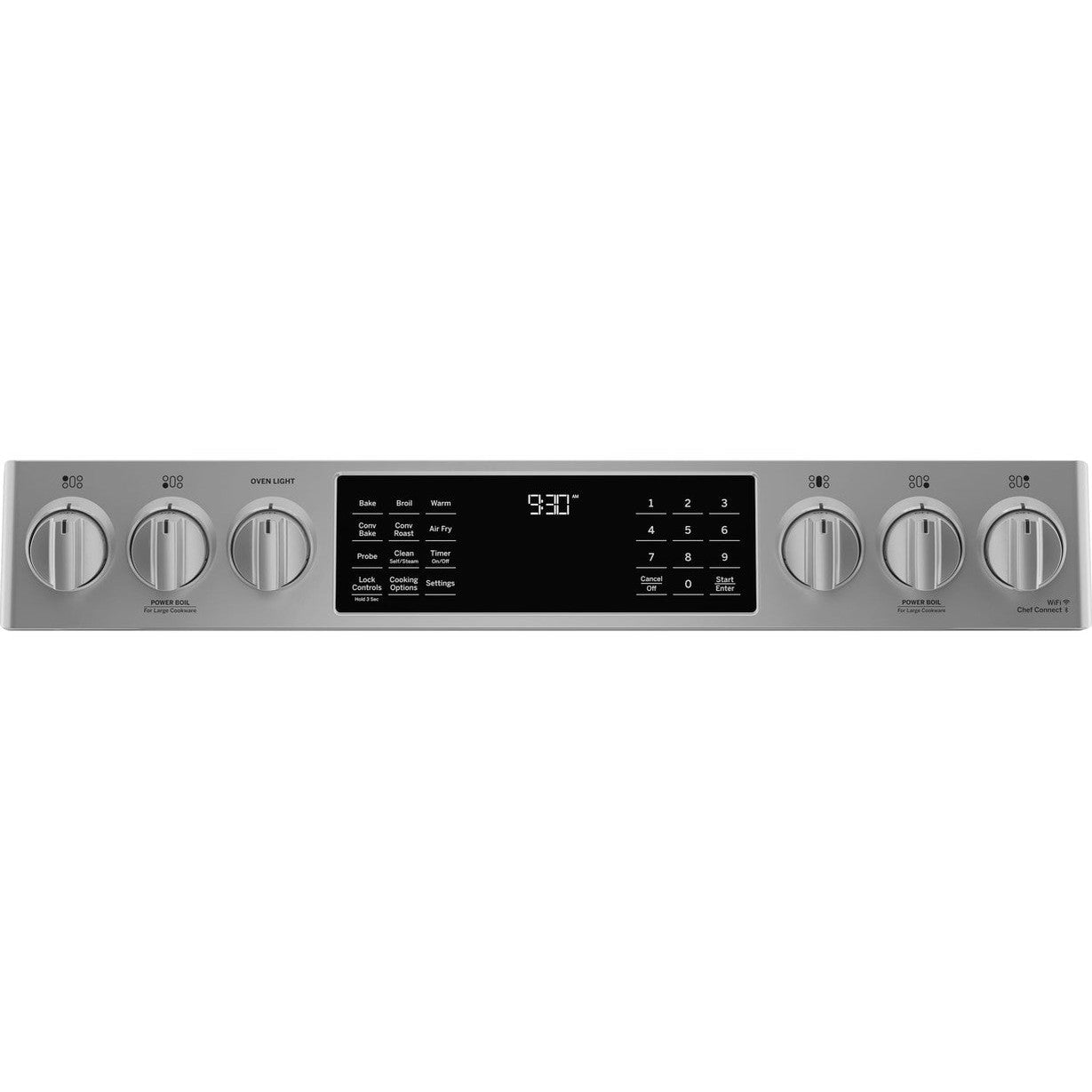 GE Profile PGS930BPTS 30" Smart Slide-In Front-Control Gas Range with No Preheat Air Fry