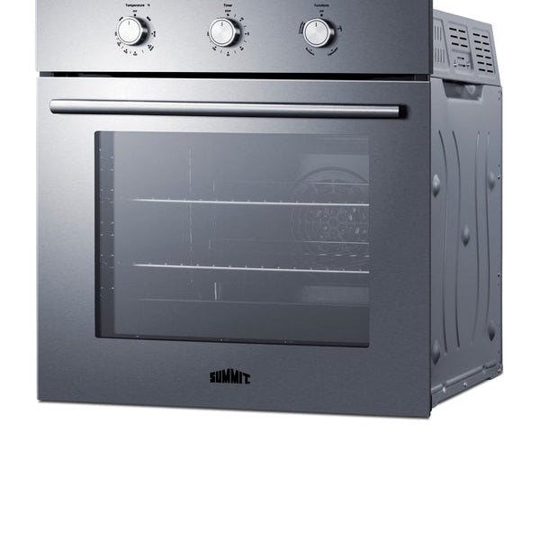 Summit SGW243SS 24" Gas Single Wall Oven with Convection – Stainless Steel