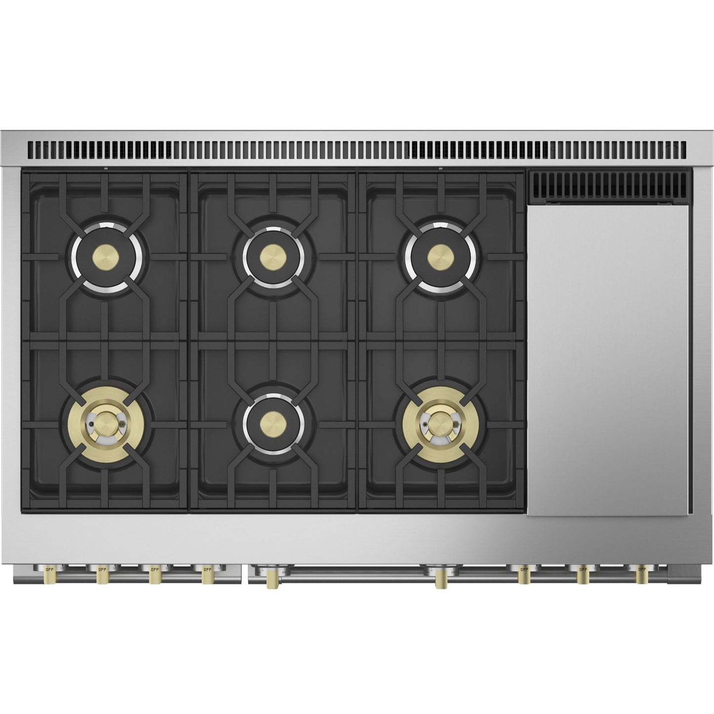 Monogram ZDP486NDTSS 48" Dual Fuel Professional Range with 6 Burners and Griddle – Coastal Appliance Co.
