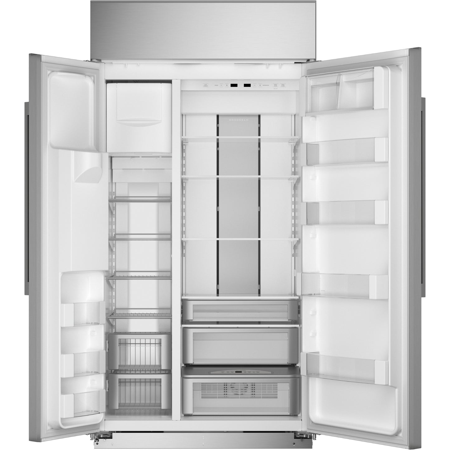 Monogram 42" Built-In Side-by-Side Refrigerator with Dispenser