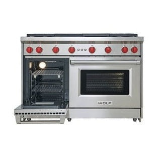 Wolf GR486G 48" Gas Range with 6 burners and griddle
