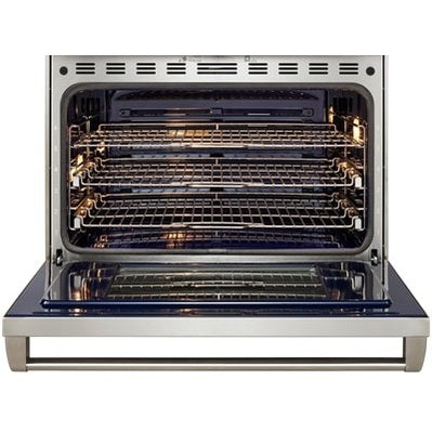 Wolf 36" Dual Fuel Range - 4 Burners and Infrared Griddle DF36450G/WH/P - White