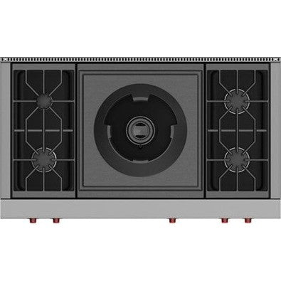 Wolf SRT484W 48″ Sealed Burner Rangetop with Wok Burner