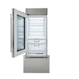 Sub Zero CL3050UG/O – 30" Classic Over-and-Under Refrigerator/Freezer with Glass Door - Panel Ready