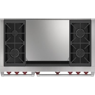 Wolf DF48450DG/S/P 48″ Dual Fuel Range with Infrared Dual Griddle