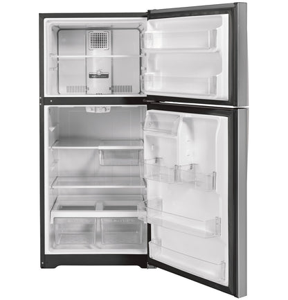GE GTS22KYNRFS 30-inch Top-Freezer Refrigerator - Fingerprint Resistant Stainless