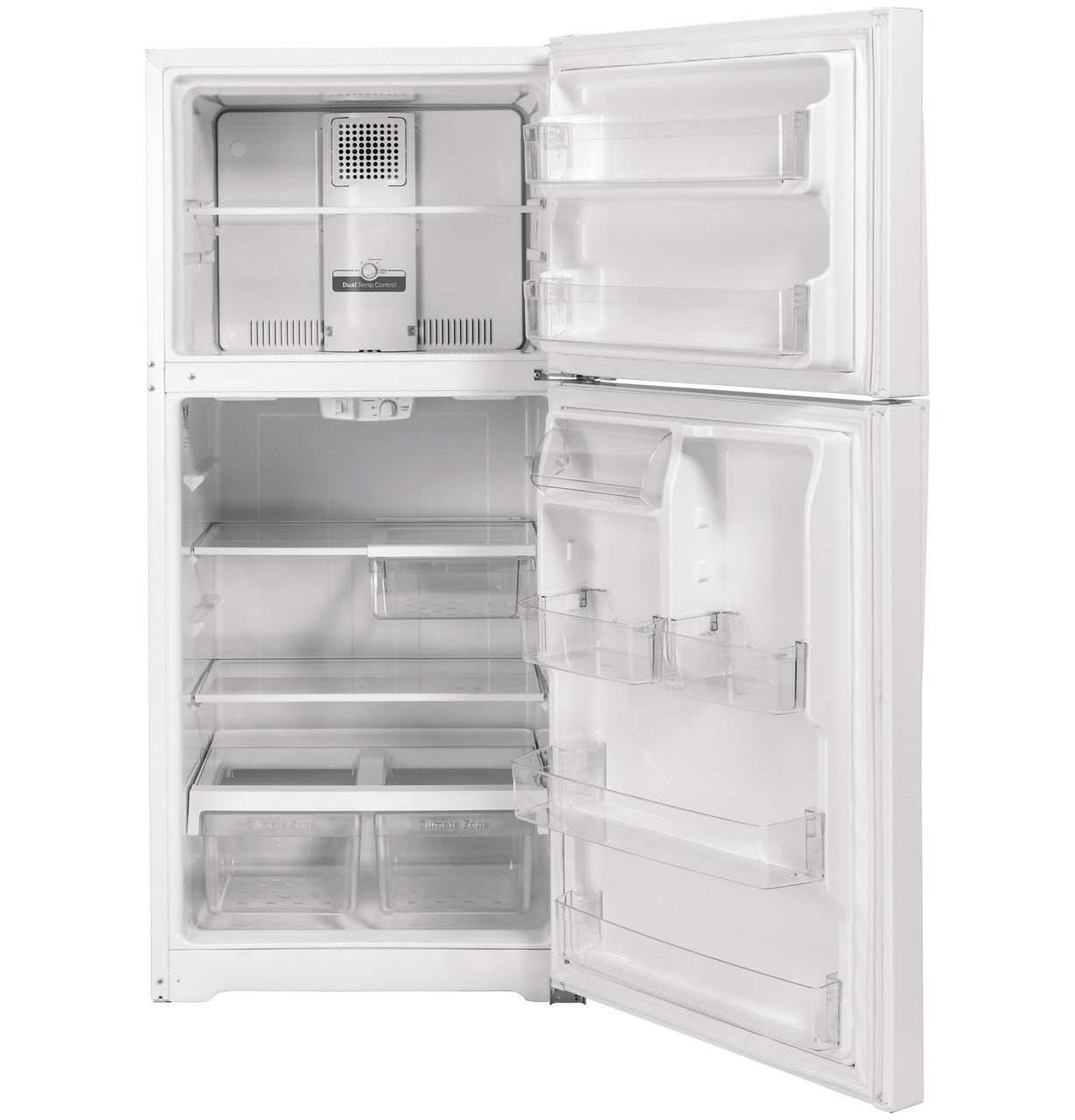 GE GTS22KGNRWW 33-inch Top-Freezer Refrigerator - White