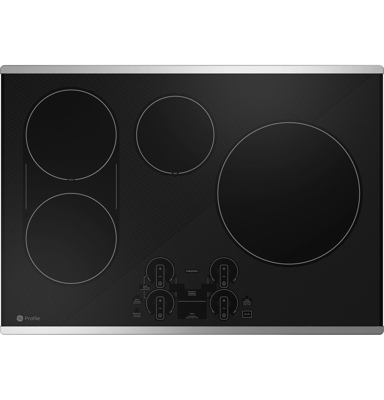 GE Profile PHP9030STSS 30-inch Smart Built-In Induction Cooktop