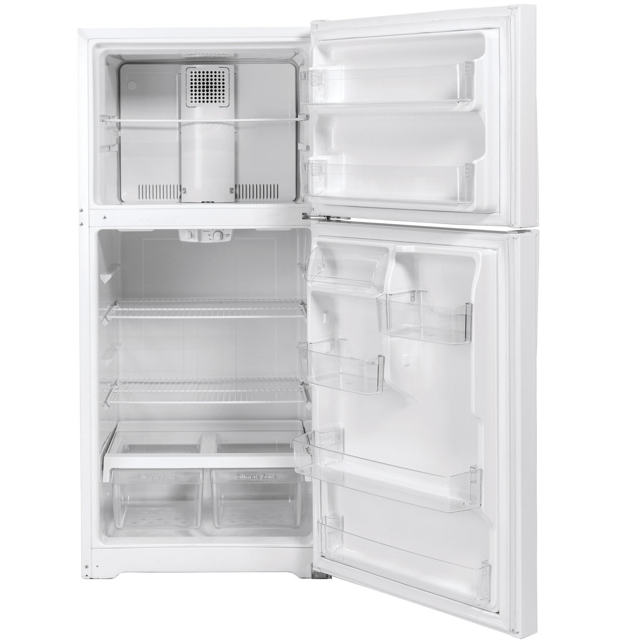 GE® ENERGY STAR® GTE19DTNRWW 30" Top-Freezer Refrigerator with 19.1 cu. ft. capacity - White