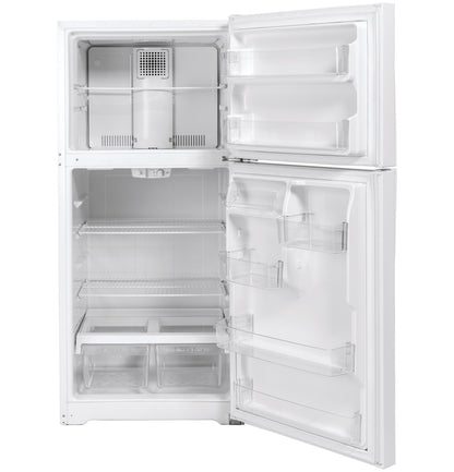 GE® ENERGY STAR® GTE19DTNRWW 30" Top-Freezer Refrigerator with 19.1 cu. ft. capacity - White