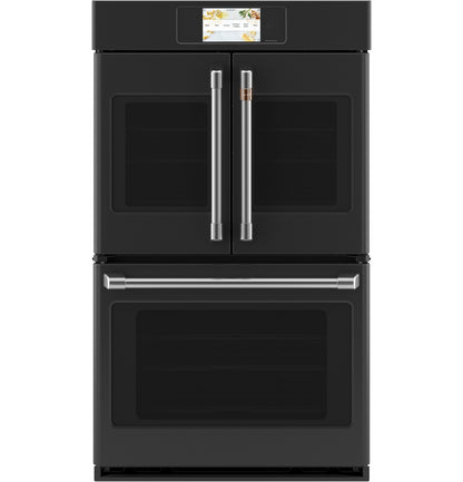 Cafe CTD90FP3ND1 30" Smart Built-In Convection French-Door Double Wall Oven – Matte Black