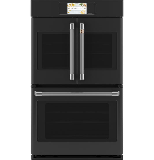 Cafe CTD90FP3ND1 30" Smart Built-In Convection French-Door Double Wall Oven – Matte Black