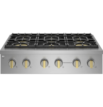 Monogram ZGU366NTSS 36" Professional Gas Rangetop with 6 Burners - Stainless Steel