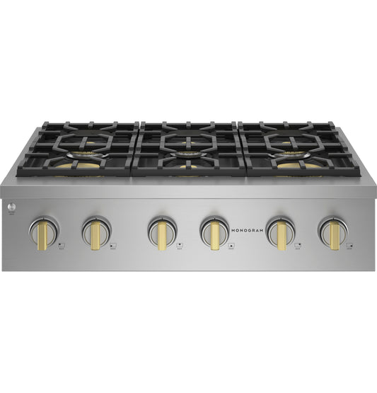Monogram ZGU366NTSS 36" Professional Gas Rangetop with 6 Burners - Stainless Steel