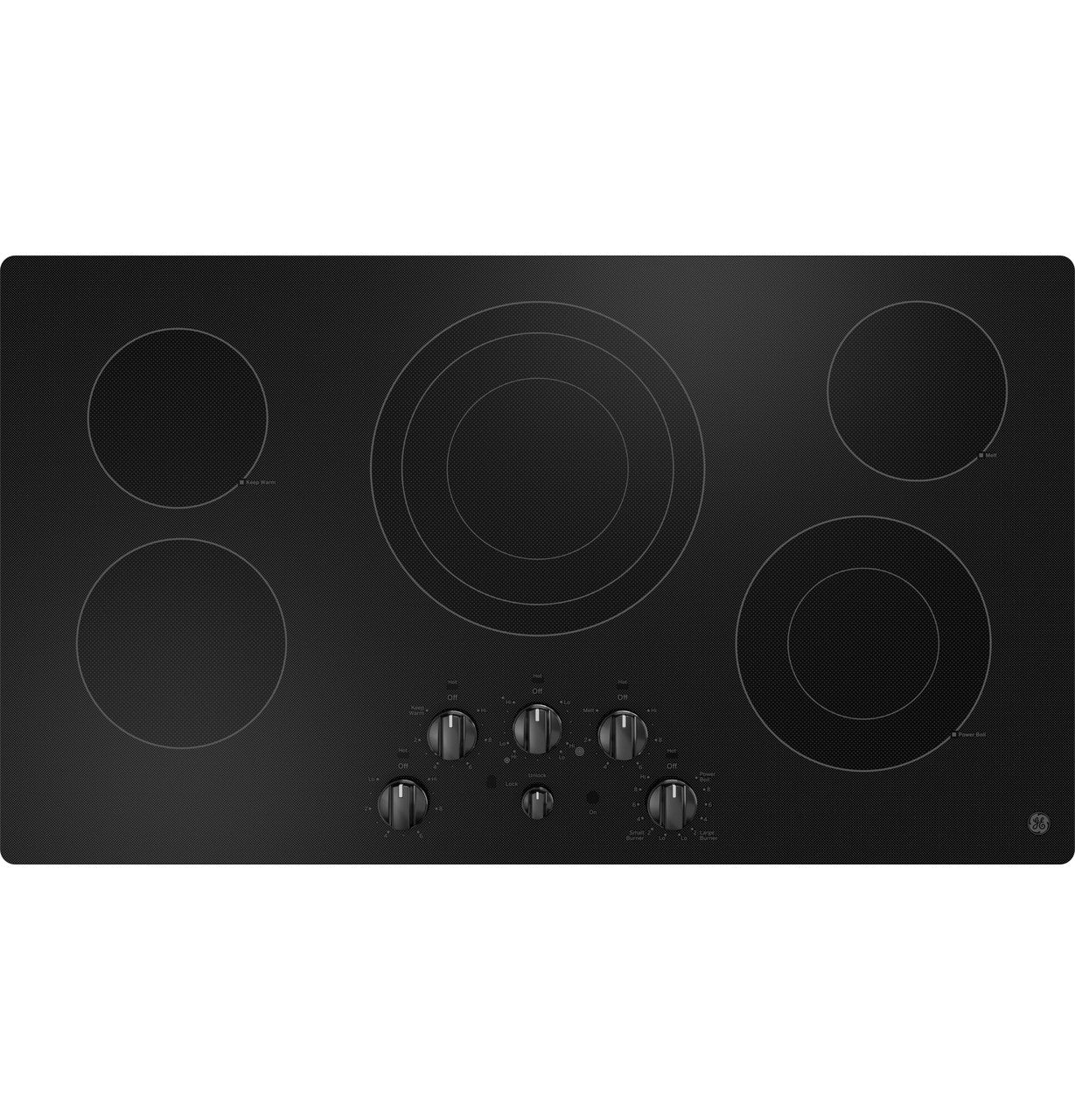 GE JEP5036DTBB 36" Built-In Electric Cooktop – Black