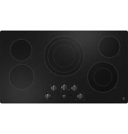 GE JEP5036DTBB 36" Built-In Electric Cooktop – Black