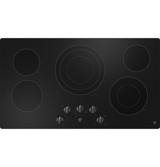 GE JEP5036DTBB 36" Built-In Electric Cooktop – Black
