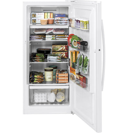 GE FUF14SMRWW 14.1 Cu. Ft. Frost-Free Upright Freezer, Garage Ready – White
