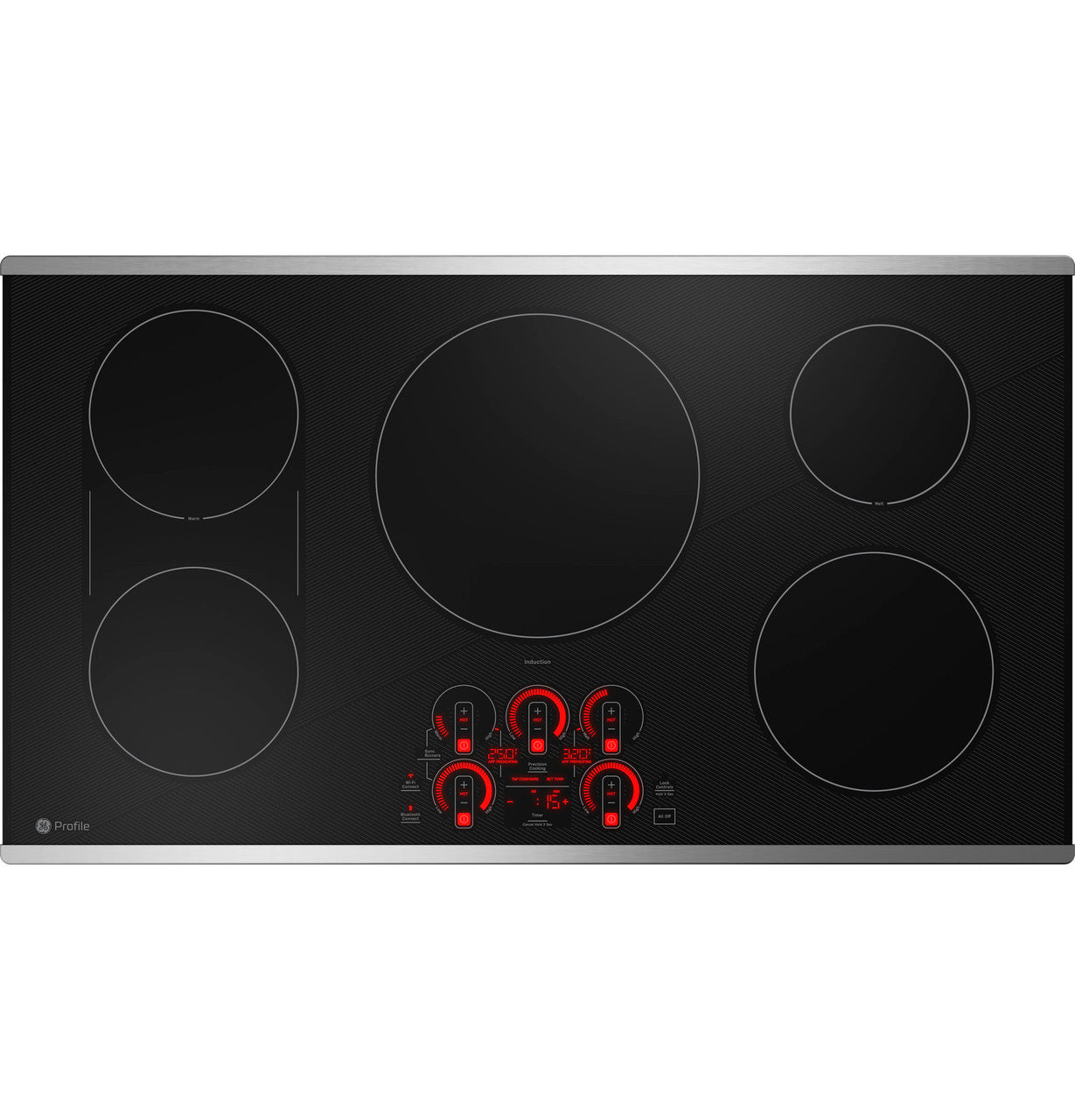 GE Profile PHP9036STSS 36-inch Smart Built-In Induction Cooktop